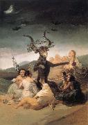 Francisco Goya L-Aquelarre Sweden oil painting artist